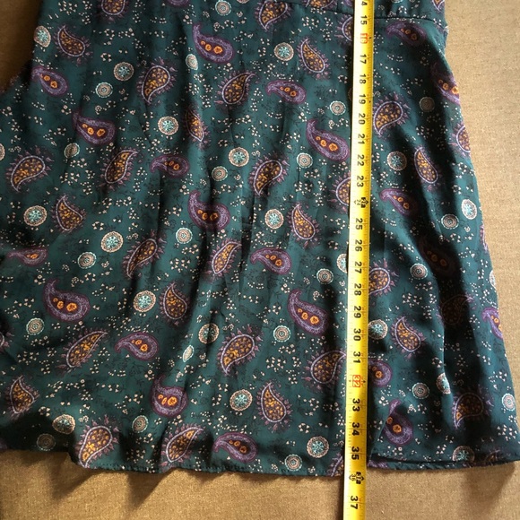 Xhilaration green boho paisley print  dress XXL - Picture 7 of 7